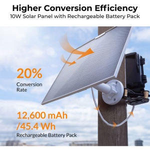 Brinno ASP1000-P Solar Power, Kit Panou solar 10W cu acumulator de 12600mAh