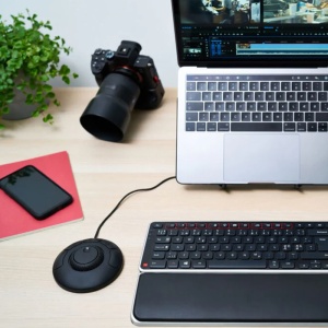 Contour Design Shuttle-Xpress, Controler multimedia cu 5 butoane, Negru