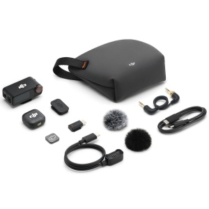 DJI Mic 3, Sistem microfon wireless 1 persoana, USB-C, 1 TX + 1 RX