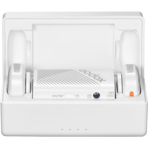 Godox Cube-C Kit2, Sistem Microfon Wireless Mini Alb, 2 Persoane, 2.4 GHz