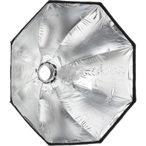 Godox EazyFlow Foldable Octa 90 Bowens Softbox montat pe echipament de studio