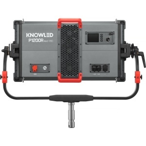 Panou LED cinematic RGBWW Godox KNOWLED P1200R Hard Pro montat pe lyra U-bracket cu ecran de control si interfata DMX IP65
