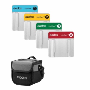 Godox LiteFlow 7 Kit1 - Kit reflectoare 7x7cm, cu 4 niveluri de difuzie