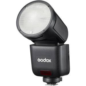 Godox V1 mid Sony blitz TTL cu cap rotund și ecran tactil color pentru aparate foto