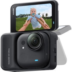 Insta360 GO Ultra Standard Kit Midnight Black, Cmera de actiune 4K60 video, 50MP foto