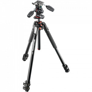 Manfrotto MK190XPRO3-3W, Kit trepied foto cu cap 3Way
