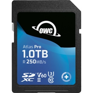 OWC Atlas Pro SDXC UHS-II, Card memorie 1TB, 250MBs, V60