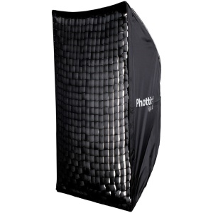 Phottix Raja Quick-Folding 80x120 cm, Umbrela softbox cu Grid, montura Bowens