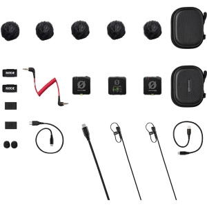 RODE Wireless PRO, Sistem Microfon Wireless, 2 transmitatoare cu lavaliere, USB-C