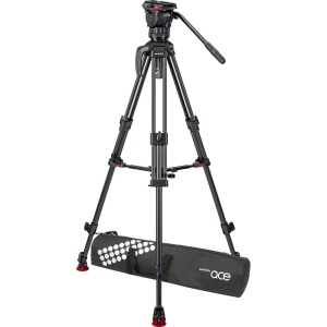 Sachtler System Ace XL MS Carbon Mark II, cap fluid, trepied din carbon in 3 trepte