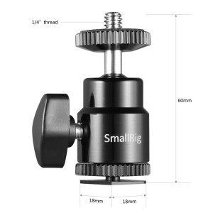 SmallRig 2059 Montură Patină cu Șurub 1/4" pentru Cameră (Set 2 buc)