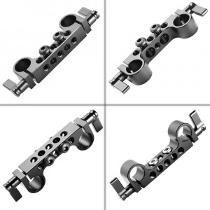 SmallRig 2061, Railblock Super-lejer pentru tije de 15mm (2 bucati)