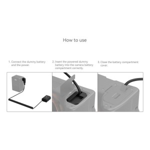 4253 D Tap to NP FZ100 Dummy Battery Power Cable
