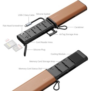 SmallRig 4532, Cititor de carduri CFexpress Type B, SD, microSD, USB-C 3.2