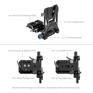 SmallRig 5046, Kit (4292 + 4064) acumulator mini V-mount VB99 6800mAh + placa de montare pliabila