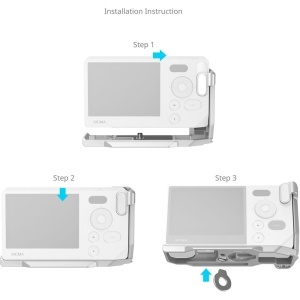 SmallRig 5389 Silver, Maner cu placa de montare in L pentru Sigma BF
