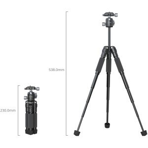 SmallRig 5470 VT-20 Pro, Trepied Desktop din Aluminiu, 54cm