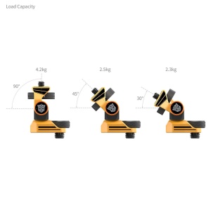 SmallRig 5520, Montura monitor cu ARRI Anti-Twist 3/8"-16, BumbleBee Edition