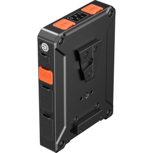 Placa adaptor inteligenta pentru baterii V-Mount SmallRig 5653 cu afisaj digital si porturi de intrare iesire D-Tap si BP