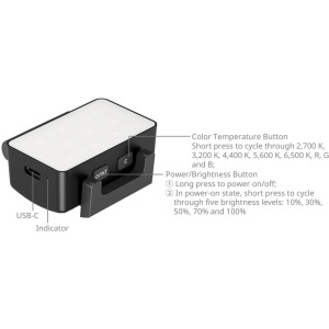 SmallRig 5745, Lampa LED  RGBWW pentru DJI Osmo Pocket 3