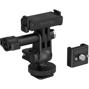 Adaptor QR SmallRig 6396 cu suport cold shoe si cap sferic pentru camere de actiune DJI Osmo Action 6 si Nano
