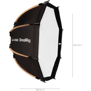SmallRig LA-O65, Softbox octogonal de 65 cm, montura Bowens S