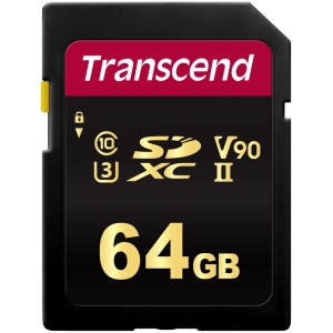 Transcend 700S SDXC, Card de memorie SD 64GB, R285/W180, V90, UHS-II U3