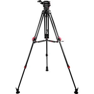Trepied video Cartoni Focus 8 MS cu cap fluid si sistem Red Lock