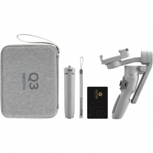 Zhiyun Smooth Q3 Combo Gimbal Compact cu Lumină Rotativă 180° și Control Intuitiv