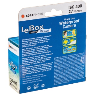 AgfaPhoto LeBox Ocean, Camera foto impermeabila, de unica folosinta cu 27 Expuneri