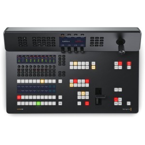 Mixer video live production switcher Ultra HD Blackmagic Design ATEM Television Studio 4K8 2TB cu panou de control broadcast integrat si ecran LCD