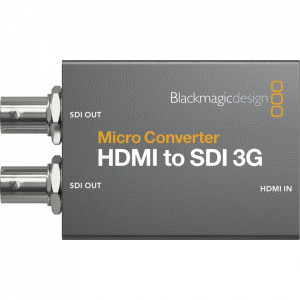 Convertor video profesional Blackmagic Design Micro Converter HDMI to SDI 3G cu intrari HDMI si iesiri duale 3G-SDI