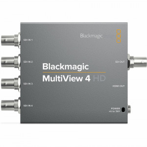 Dispozitiv de monitorizare multiview Blackmagic Design MultiView 4 HD cu intrari BNC si iesiri SDI HDMI