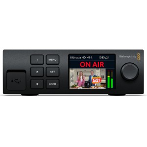 Keyer hardware in timp real Blackmagic Design Ultimatte 12 HD Mini cu ecran color de 2.2 inch si butoane de control pe panoul frontal
