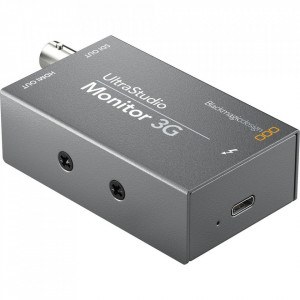 Dispozitiv compact de redare si monitorizare video Blackmagic Design UltraStudio Monitor 3G cu porturi SDI HDMI si Thunderbolt 3