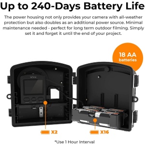 Brinno BCC2000Plus, Kit Camera Time Lapse Construction Bundle, Full HD HDR, 118°