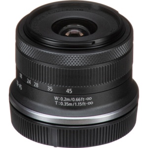 Obiectiv Canon RF-S 18-45mm f/4.5-6.3 IS STM, pentru camere mirrorless APS-C