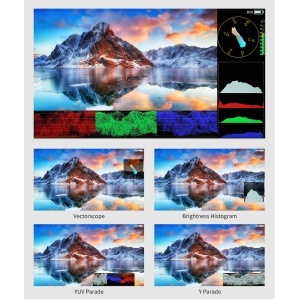 FeelWorld FVM215-1000, Monitor Broadcast 21.5", 1000 cd/m², 4K60, HDMI & 3G-SDI, V-Mount
