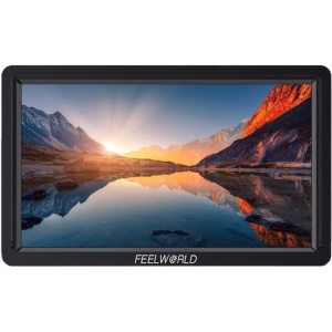 FeelWorld FW568S, Monitor Touchscreen On-Camera, 6 inch, 450nits, 4K HDMI  3G-SDI