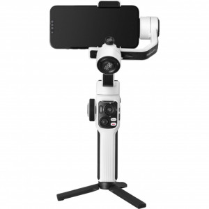 Gimbal Smartphone Zhiyun Smooth 5S ALB - Stabilizare Profesională 3 Axe, Lumină LED încorporată