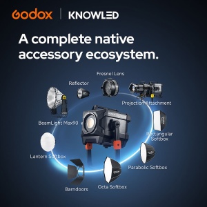 Godox KNOWLED MG2400R K1, Kit Lampa LED RGB, 2650W, 1800-10.000K, IP54, G-mount