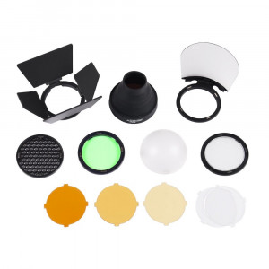 Godox Speedlite V1 Sony cu Kit de Accesorii AK-R1 și Transmițător X Pro II - Blitz Extern Profesional pentru Camere Sony