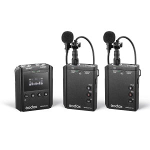 Godox WMicS2 Kit 2, Sistem 2 microfoane wireless 2.4 GHz