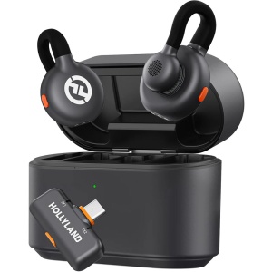 Hollyland Lark M2S DUO, Sistem microfon lavalier wireless, 2 persoane, USB-C