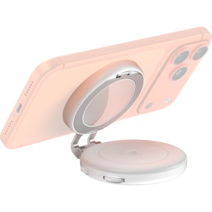 Lampa video LED SmallRig 6155 M2 alba cu fixare magnetica pentru telefon si oglinda integrata