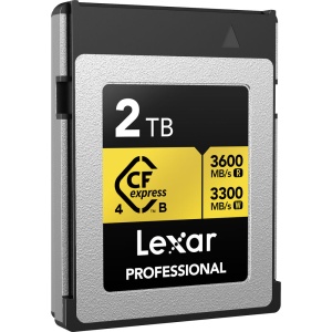 Lexar CFexpress 4.0 PRO Type B, Card de Memorie 2TB, Gold Series R3600/W3300 mb/s