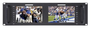 D71-H Dual 7" 3 RU Rackmount HDMI LCD Monitor