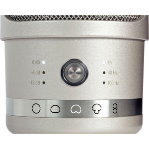 Neumann TLM 107 Studio Set, Microfon condensator multi-pattern, cu suport anti-soc, Nickel