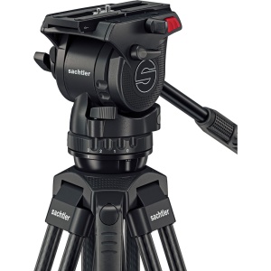 Sachtler System Ace XL MS Carbon Mark II, cap fluid, trepied din carbon in 3 trepte