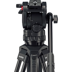 Sachtler System Ace XL MS Carbon Mark II, cap fluid, trepied din carbon in 3 trepte